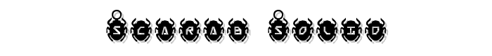 Scarab Solid font